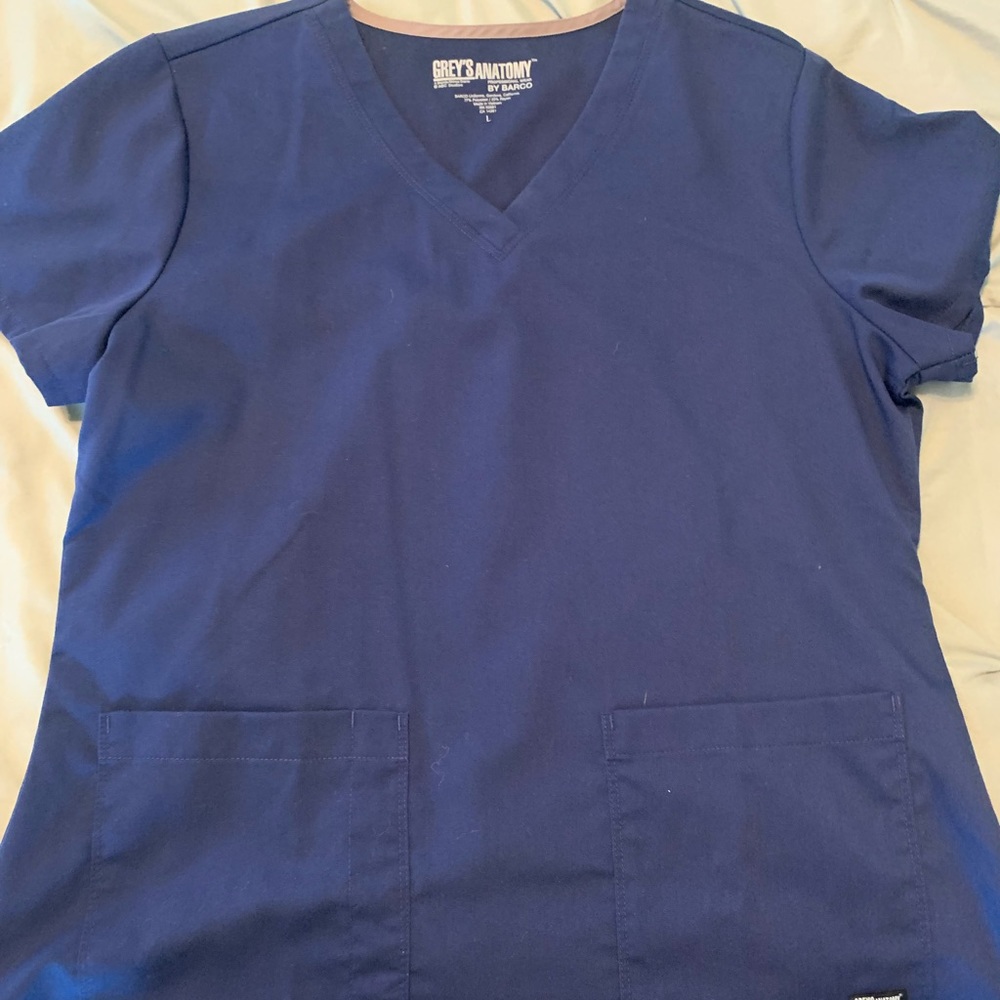 Grey’s Anatomy by Barco Scrub Top Indigo